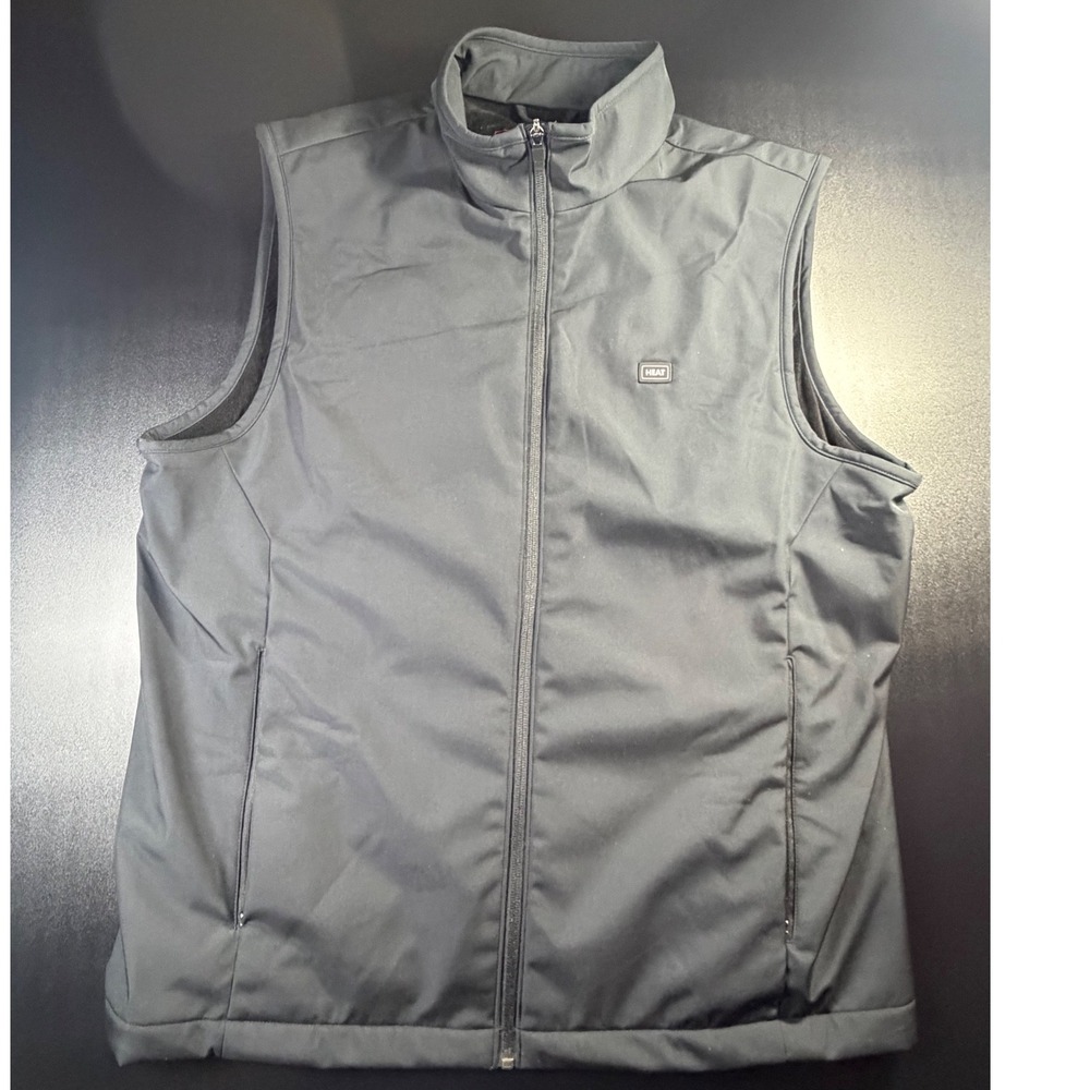 32 Degrees Heat Mens Heated Vest Black Full Zip Rechargeable Battery Size M K14